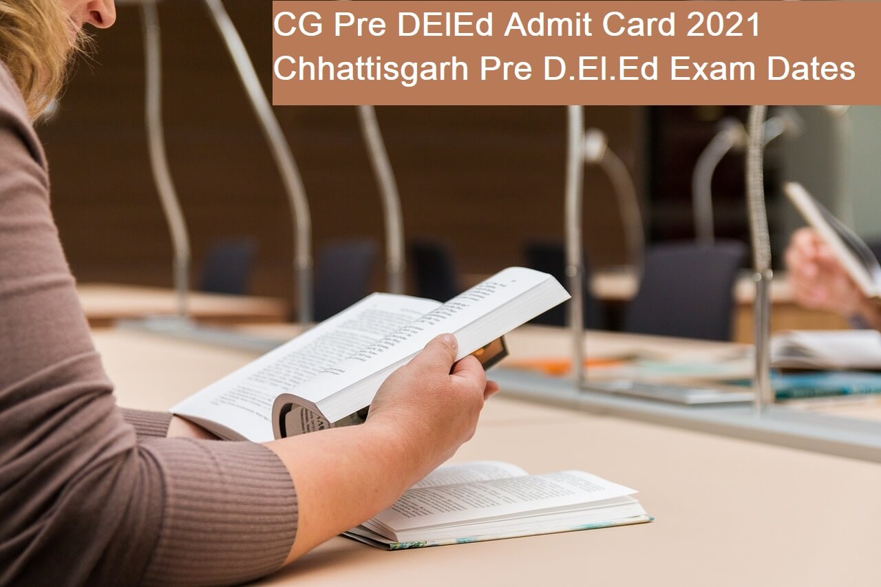 CG Pre DElEd Admit Card 2022