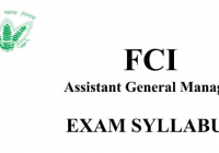 FCI AGM Syllabus