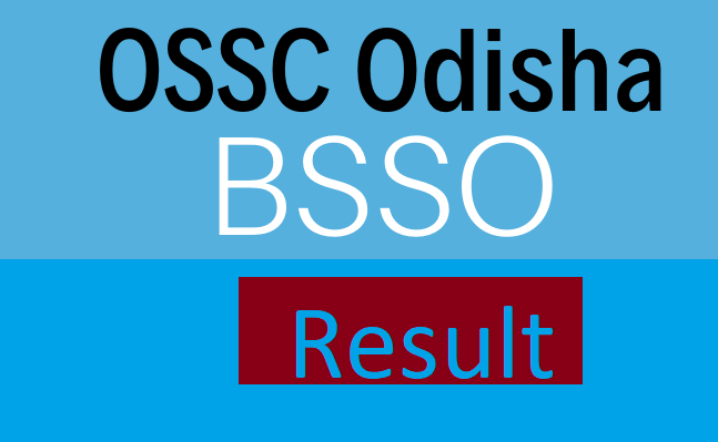 OSSC BSSO Result 