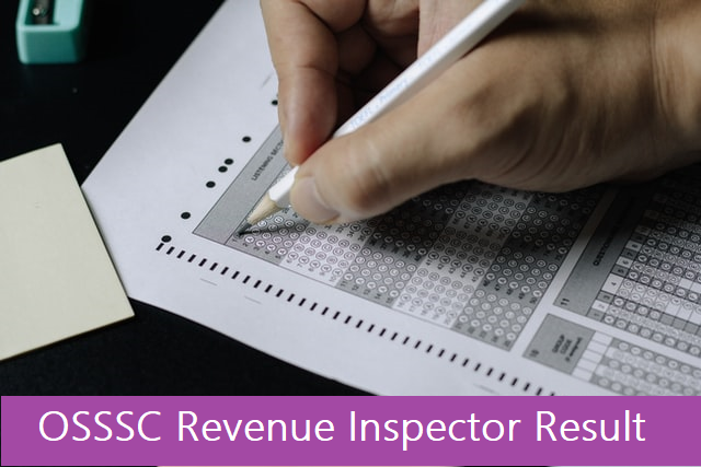 OSSSC Revenue Inspector Result