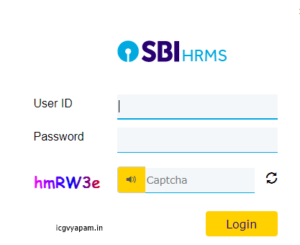 SBI HRMS portal login