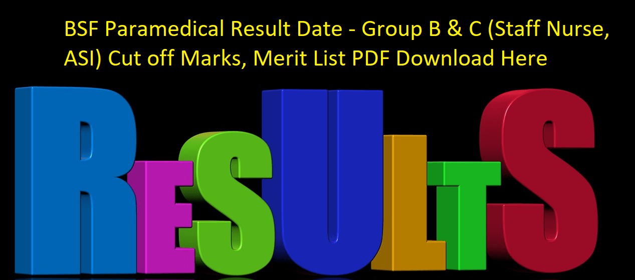 BSF Paramedical Result 