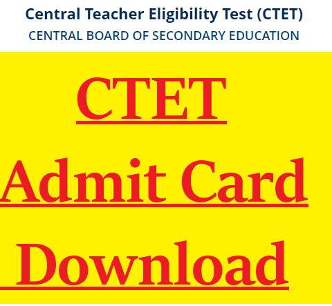 CTET Admit Card