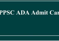 HPPSC ADA Admit Card