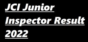JCI Junior Inspector Result
