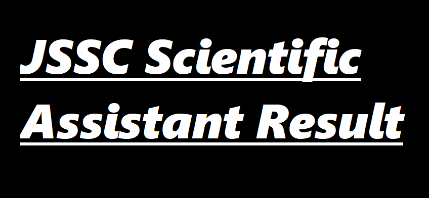 JSSC Scientific Assistant Result 2022