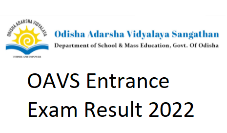 OAVS Entrance Exam Result 2022