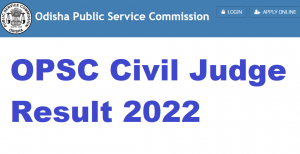OPSC Civil Judge Result 