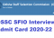 OSSC SFIO Interview Admit Card