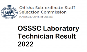 OSSSC Laboratory Technician Result 