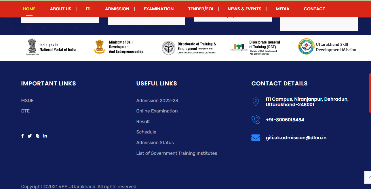 Uttarakhand ITI Merit List 2022