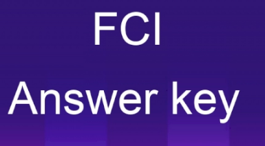 FCI AGM Answer Key 2022