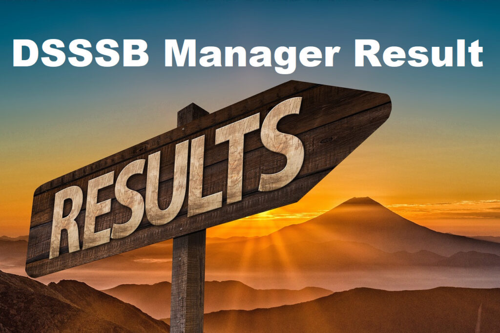 DSSSB Manager Result