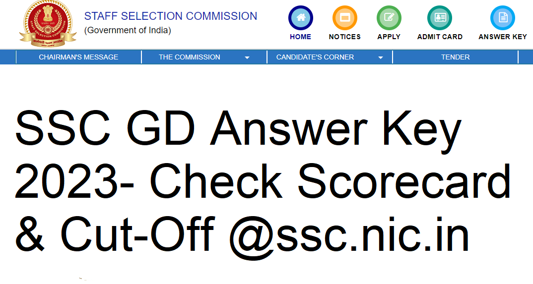SSC GD Answer Key