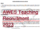 AWES Teaching Recruitment