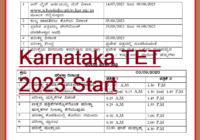 Karnataka TET Application Form