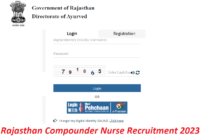 Rajasthan Compounder Nurse Recruitment
